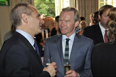 Former Retail Week editor Ian McGarrigle and Hotel Chocolat founder Angus Thirlwell